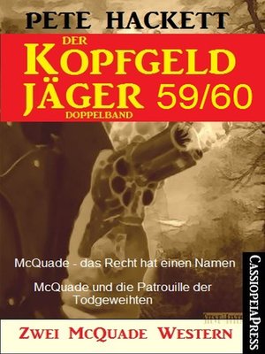 cover image of Der Kopfgeldjäger Folge 59/60  (Zwei McQuade Western)